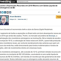 Fuses e Aquisies Recordes em 2019 Mesmo com Sada Lquida de Estrangeiros da B3